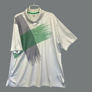 Champion Men's 3-Button White Golf Polo Shirt Size XXL Activewear Short Sleeve
